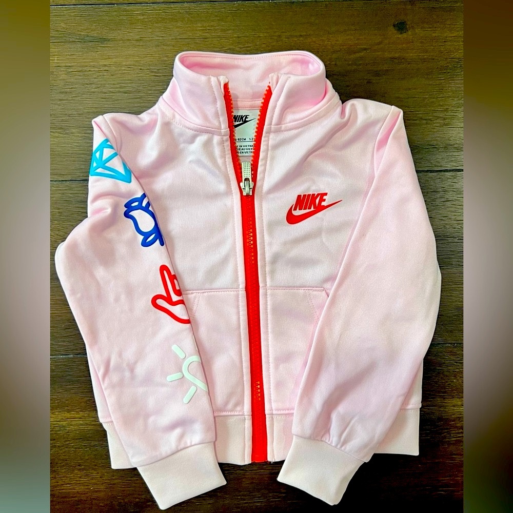 Light pink collared Nike jacket